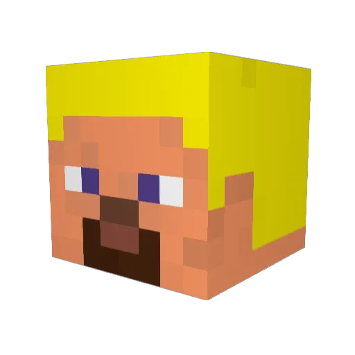 John_Sinclair Minecraft avatar head, 3D render