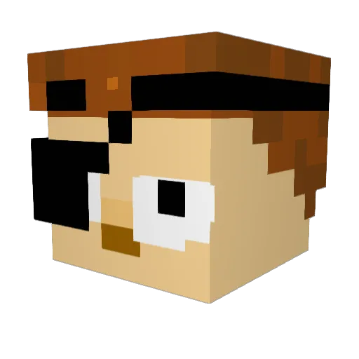 Johnandrew1109 Minecraft avatar head, 3D render