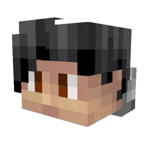 Johnboi33 Minecraft avatar head, 3D render