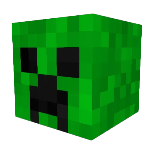 Johnchito Minecraft avatar head, 3D render
