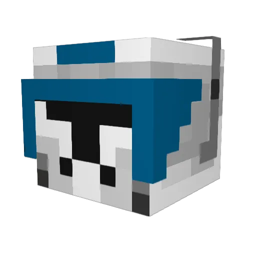 Johncup Minecraft avatar head, 3D render