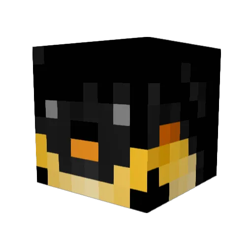 Johndyy Minecraft avatar head, 3D render