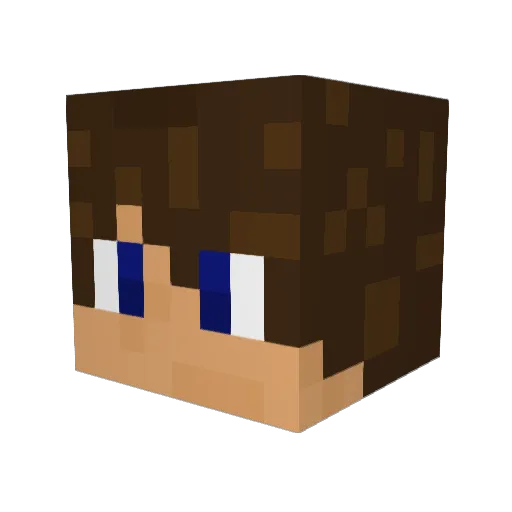 JohneeBeGood Minecraft avatar head, 3D render
