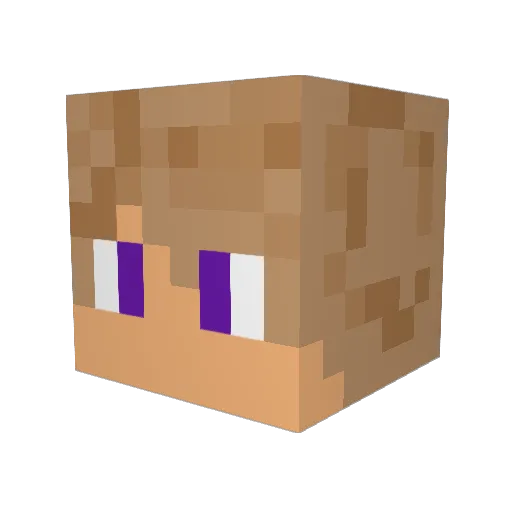 Johner2014 Minecraft avatar head, 3D render
