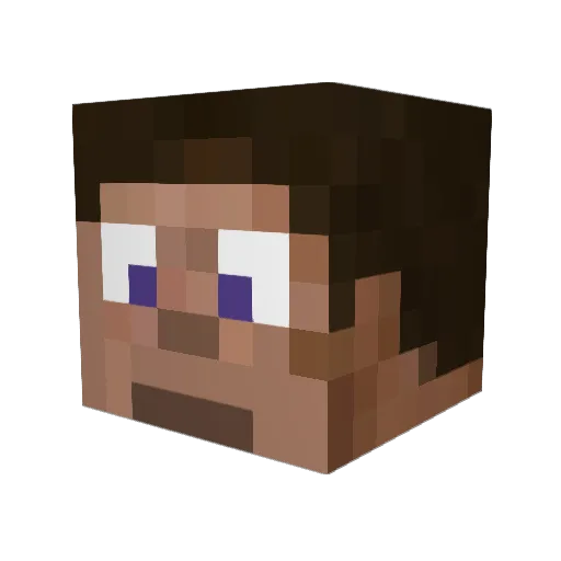 Johnishere_ Minecraft avatar head, 3D render