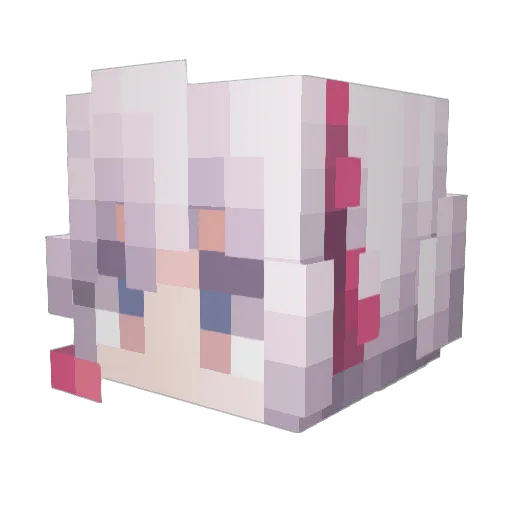 Johnkon233 Minecraft avatar head, 3D render