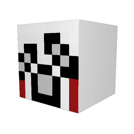 Johnkuki Minecraft avatar head, 3D render