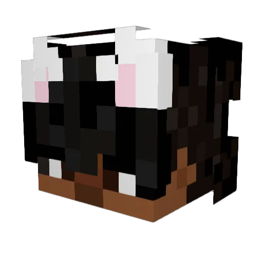 Johnlantern Minecraft avatar head, 3D render