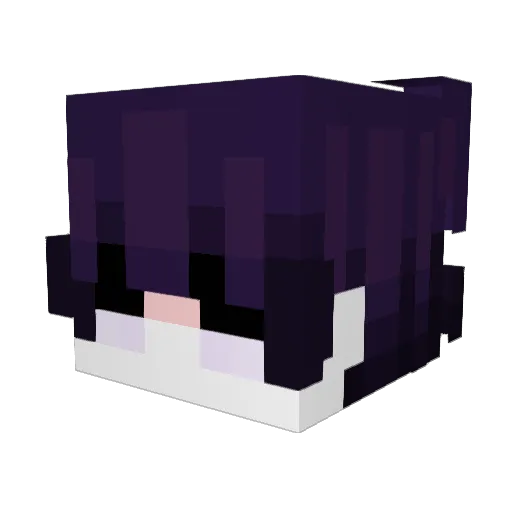 Johnlongears Minecraft avatar head, 3D render