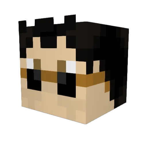 JohnmyDange Minecraft avatar head, 3D render