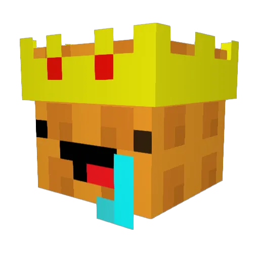 Johnnaay Minecraft avatar head, 3D render