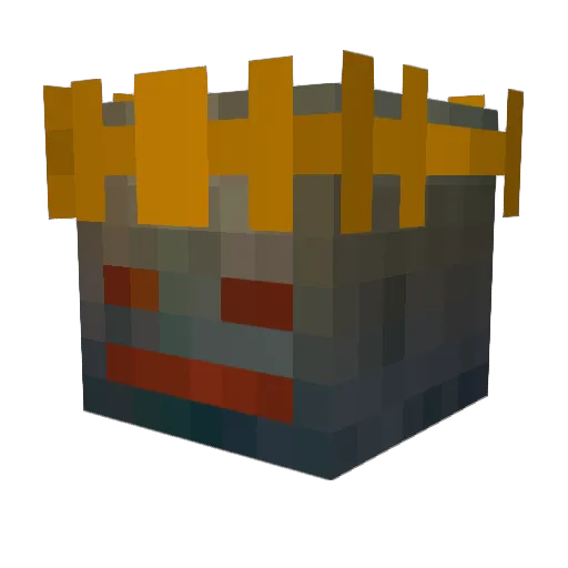 JohnnieWalkerRed Minecraft avatar head, 3D render