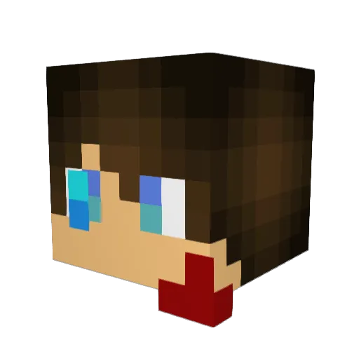 Johnny101021 Minecraft avatar head, 3D render