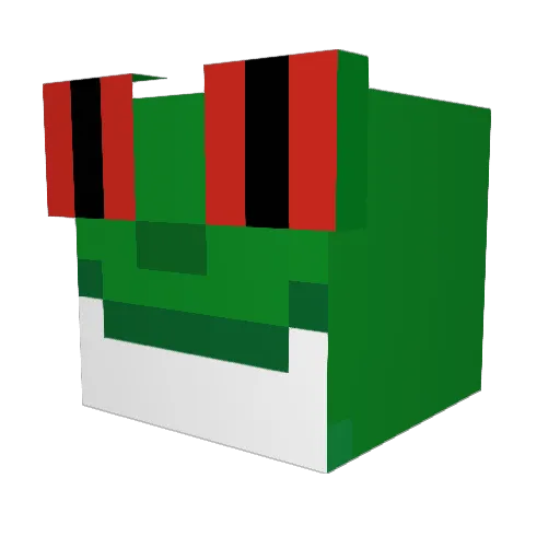 Johnny26 Minecraft avatar head, 3D render
