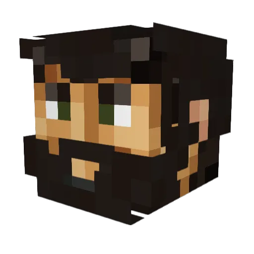 Johnny33Jy Minecraft avatar head, 3D render