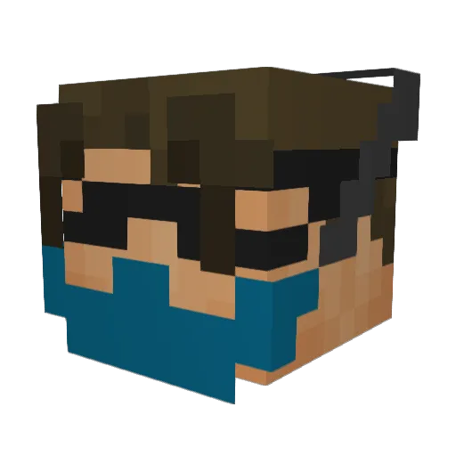 Johnny8745 Minecraft avatar head, 3D render
