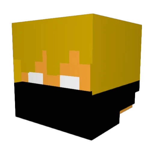 JohnnyApples Minecraft avatar head, 3D render