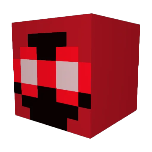 JohnnyBMused Minecraft avatar head, 3D render