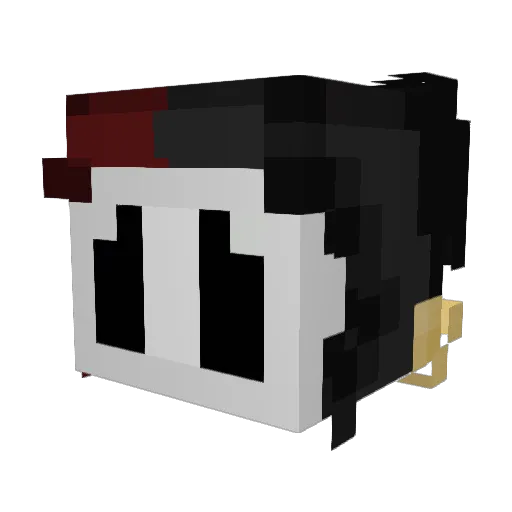 JohnnyBeleaua Minecraft avatar head, 3D render