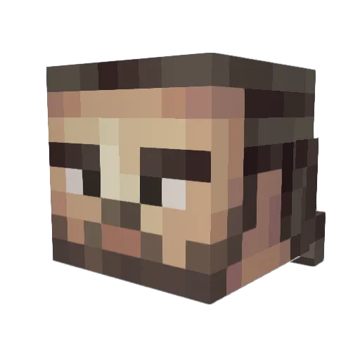 JohnnyBravoRO Minecraft avatar head, 3D render