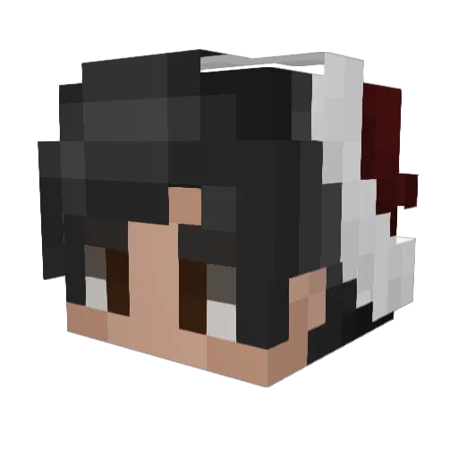 JohnnyGT Minecraft avatar head, 3D render