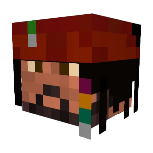 JohnnyJack97 Minecraft avatar head, 3D render