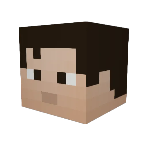 JohnnyJazzhands Minecraft avatar head, 3D render