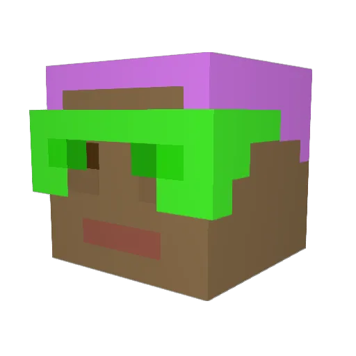 JohnnyJohnDude Minecraft avatar head, 3D render