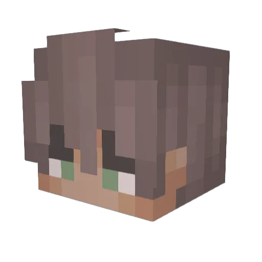 JohnnyJose Minecraft avatar head, 3D render