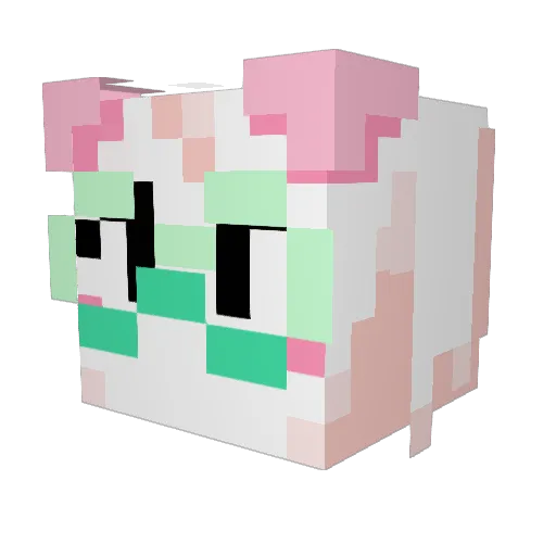 JohnnyR0x Minecraft avatar head, 3D render