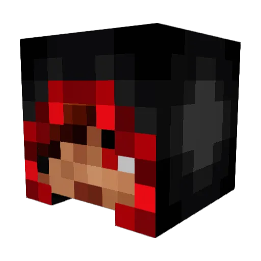 JohnnySarch Minecraft avatar head, 3D render