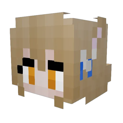 JohnnySh1tfinger Minecraft avatar head, 3D render