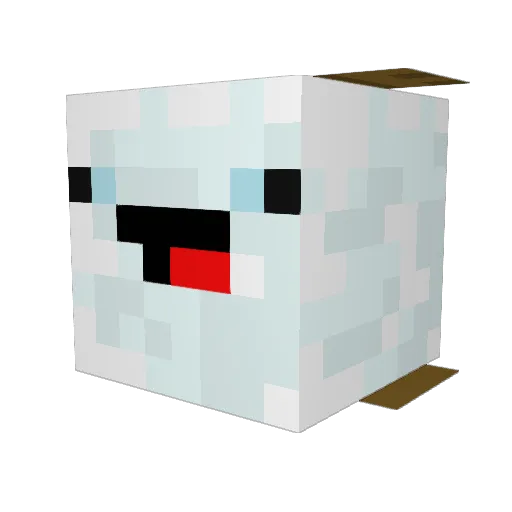 JohnnySinsV1 Minecraft avatar head, 3D render