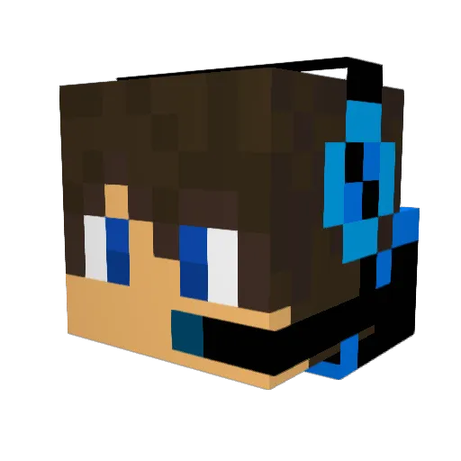 Johnny_005 Minecraft avatar head, 3D render