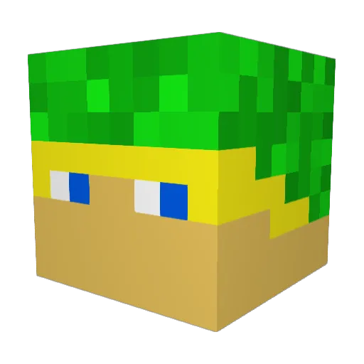 Johnny_117 Minecraft avatar head, 3D render