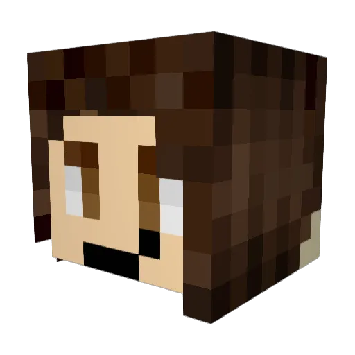 Johnny_2b Minecraft avatar head, 3D render