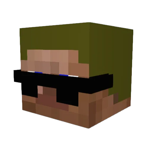 Johnny_73 Minecraft avatar head, 3D render