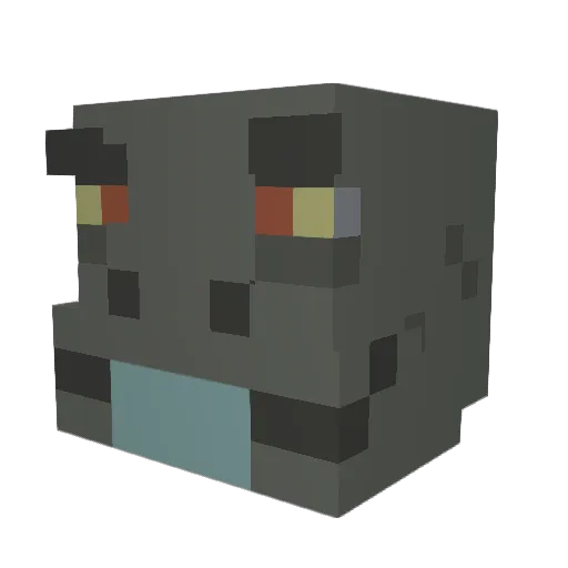 Johnny_Lizard Minecraft avatar head, 3D render