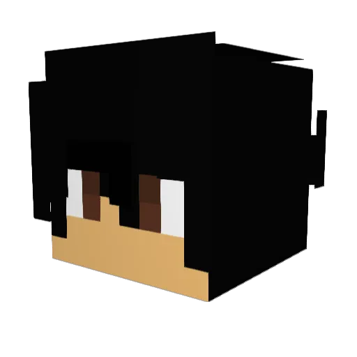 Johnny_Rock Minecraft avatar head, 3D render