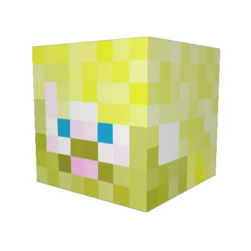 Johnny_Rose Minecraft avatar head, 3D render