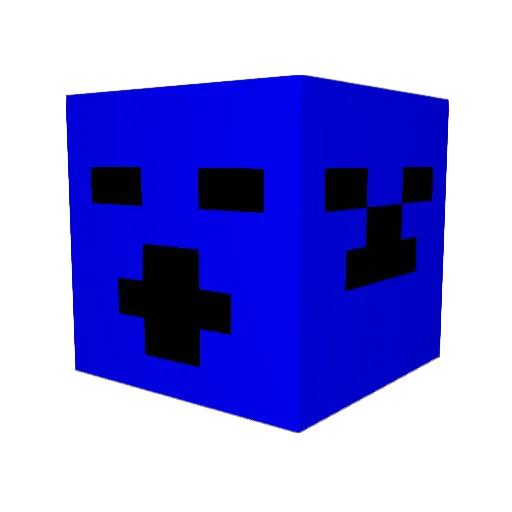 Johnnyasf Minecraft avatar head, 3D render