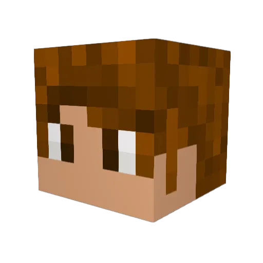 Johnnycakec Minecraft avatar head, 3D render
