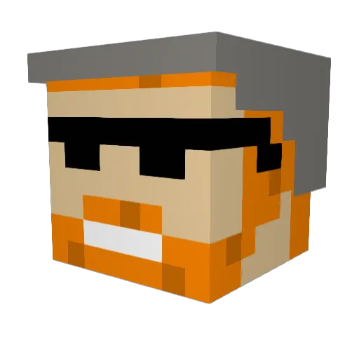 Johnnyhitman411 Minecraft avatar head, 3D render