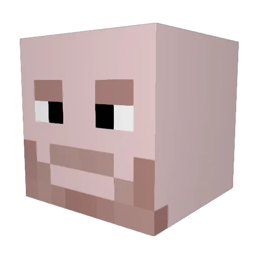 Johnnyysinss Minecraft avatar head, 3D render