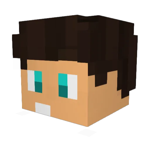 Johnnz92 Minecraft avatar head, 3D render