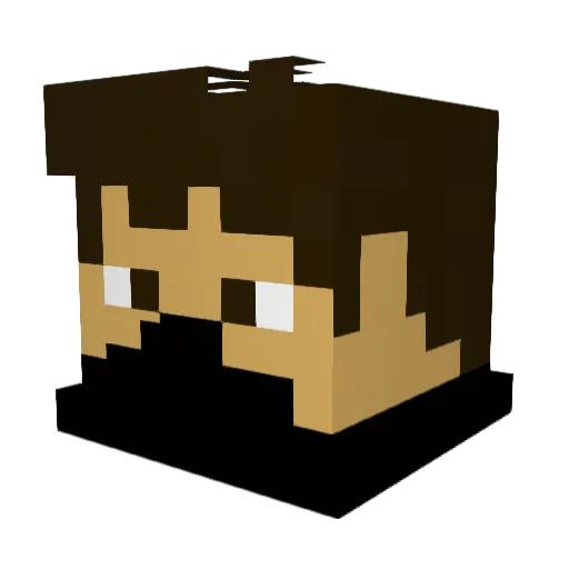 Johno5508 Minecraft avatar head, 3D render