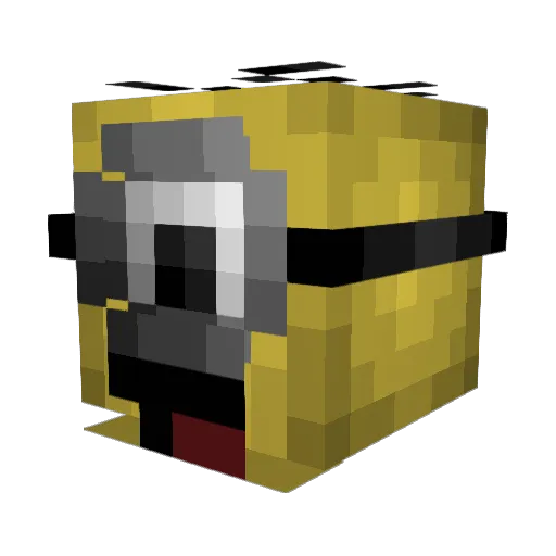 Johnson42 Minecraft avatar head, 3D render