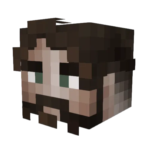 JohnsonLee5 Minecraft avatar head, 3D render