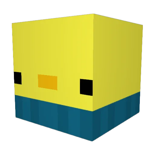 Johnspector Minecraft avatar head, 3D render