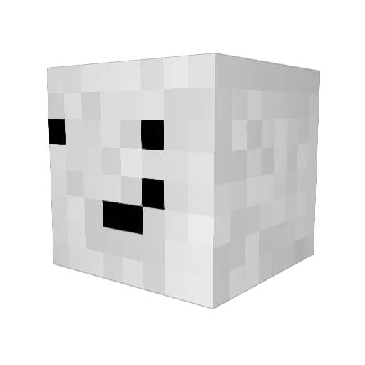 Johnstee Minecraft avatar head, 3D render